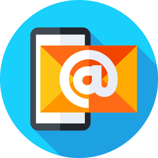 Email Flat Circular Flat icono