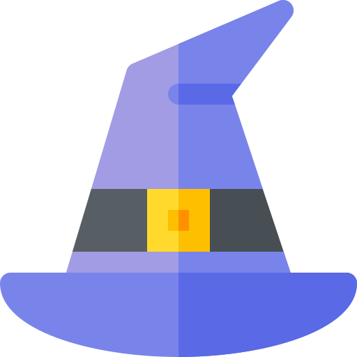 마녀 모자 Basic Rounded Flat icon