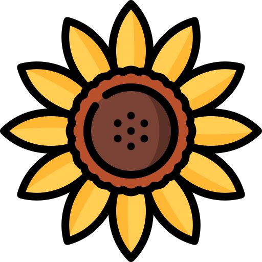 zonnebloem Special Lineal color icoon