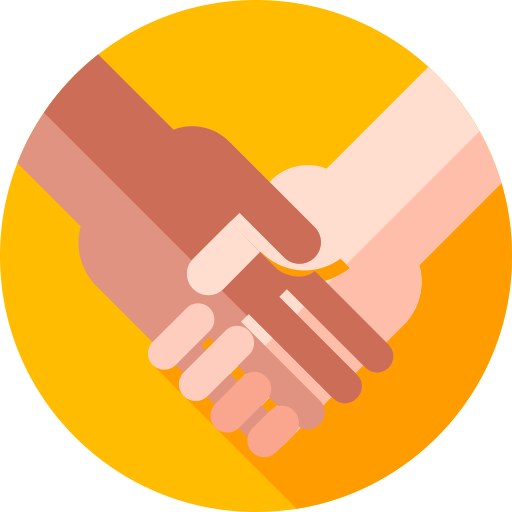 Handshake Flat Circular Flat icon