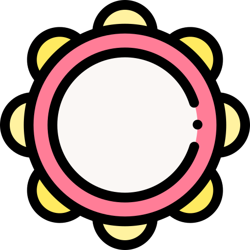 tambourin Detailed Rounded Lineal color icon