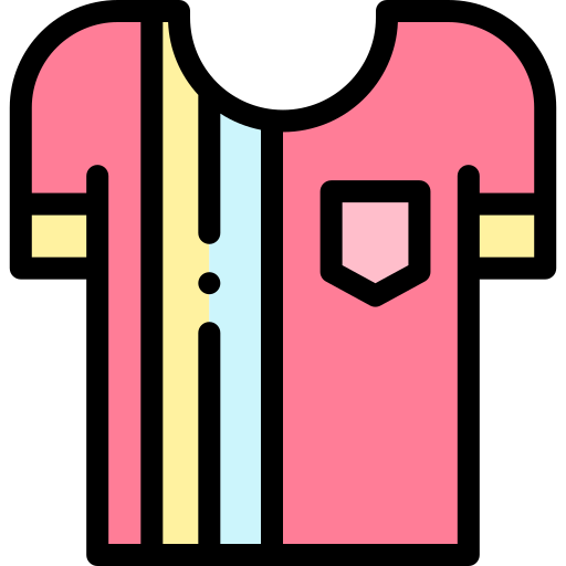 tシャツ Detailed Rounded Lineal color icon
