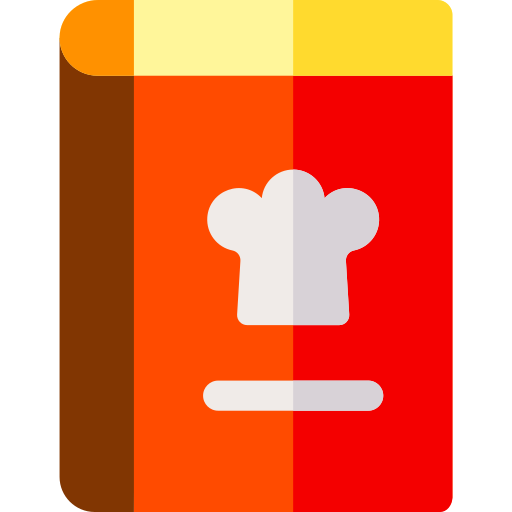 receptenboek Basic Rounded Flat icoon