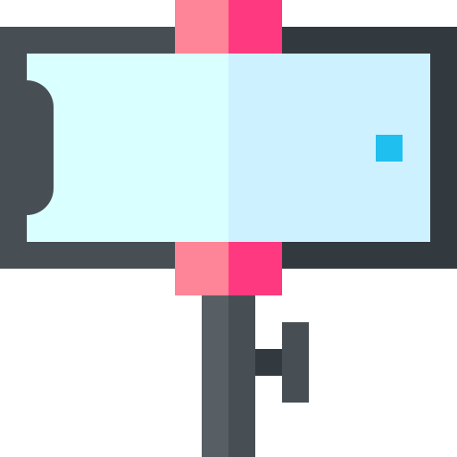 selfie-stick Basic Straight Flat icon