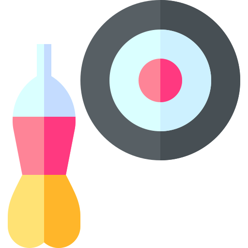 Dartboard Basic Straight Flat Ícone