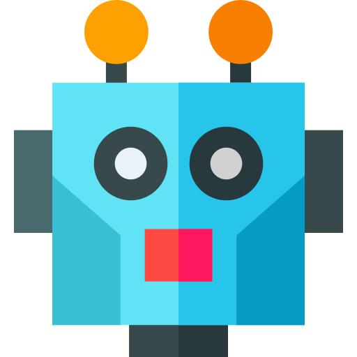 Robot Basic Straight Flat icono