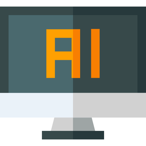 ai Basic Straight Flat icon