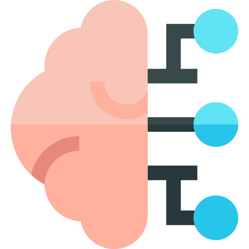 Brain Basic Straight Flat icon