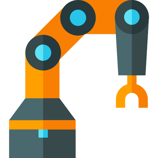 Robot arm Basic Straight Flat icon