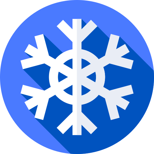 płatek śniegu Flat Circular Flat ikona