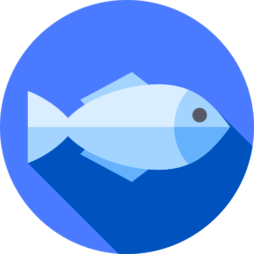 魚 Flat Circular Flat icon