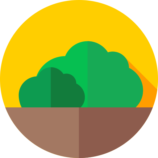 krzak Flat Circular Flat ikona
