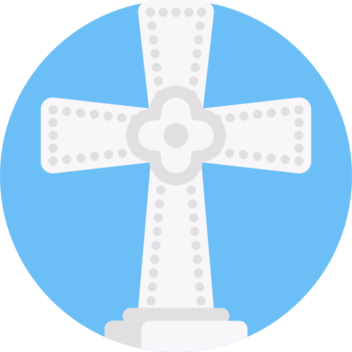 Cross Detailed Flat Circular Flat icon