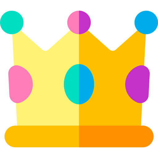 Корона Basic Rounded Flat иконка