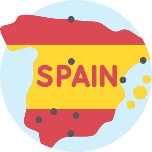 Espanha Detailed Flat Circular Flat Ícone