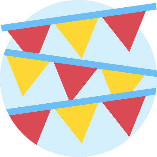 Guirnalda Detailed Flat Circular Flat icono