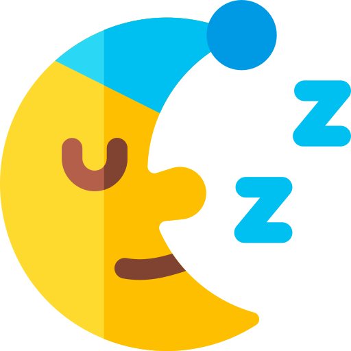 Dormir Basic Rounded Flat icono