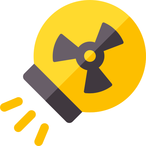 Радиация Basic Rounded Flat иконка