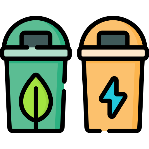 Cubo de la basura Special Lineal color icono