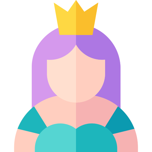女王 Basic Straight Flat icon