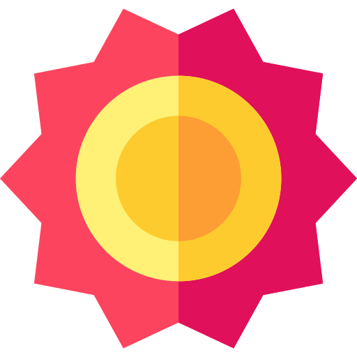 태양 Basic Straight Flat icon