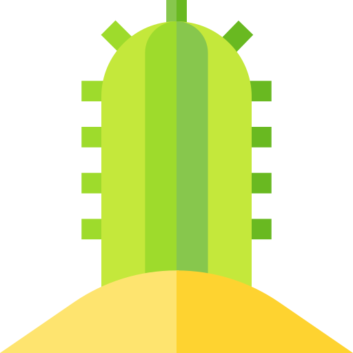 Cactus Basic Straight Flat icon