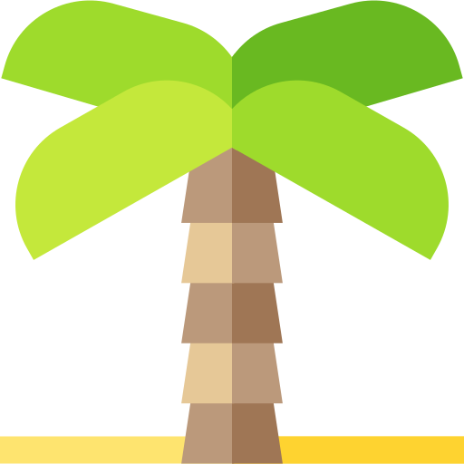 Palmeira Basic Straight Flat Ícone