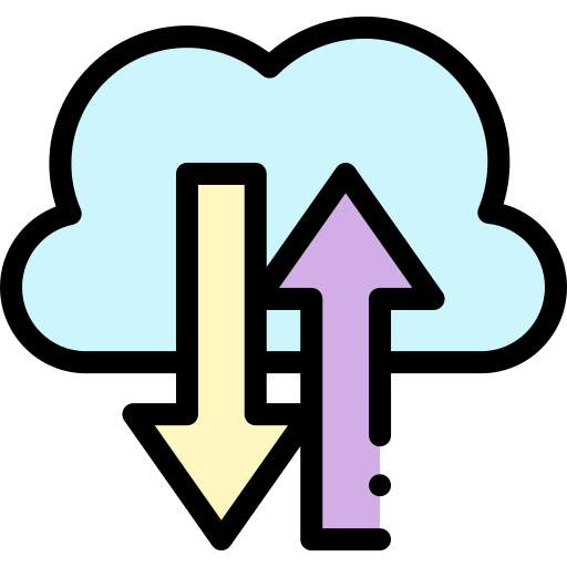 cloud computing Detailed Rounded Lineal color icona