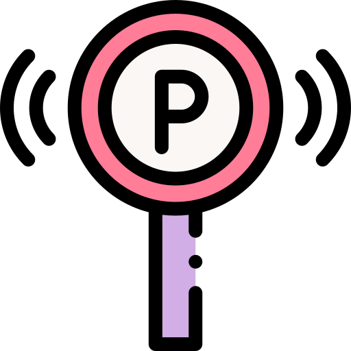 segno di parcheggio Detailed Rounded Lineal color icona