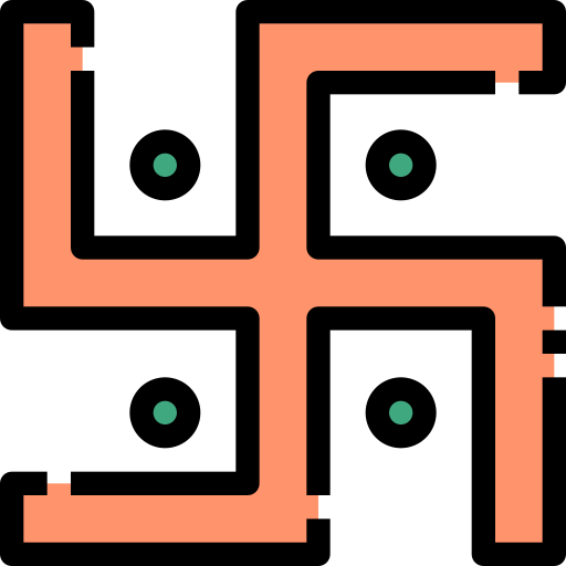 Swastika Justicon Lineal Color icon