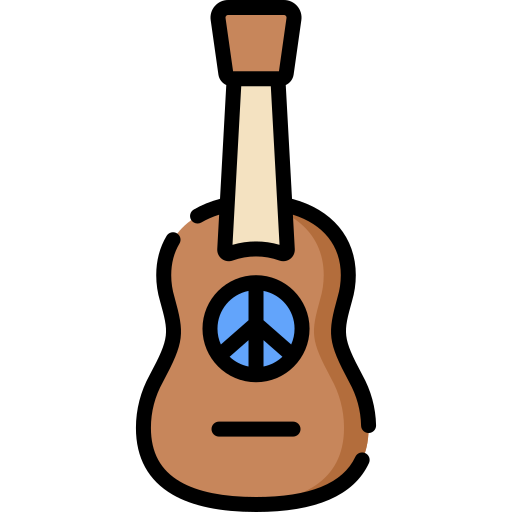 Guitarra Special Lineal color icono
