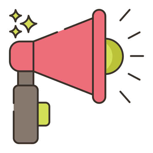 Megaphone Flaticons Lineal Color icon