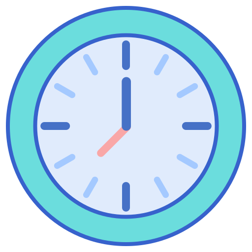 uhr Flaticons Lineal Color icon