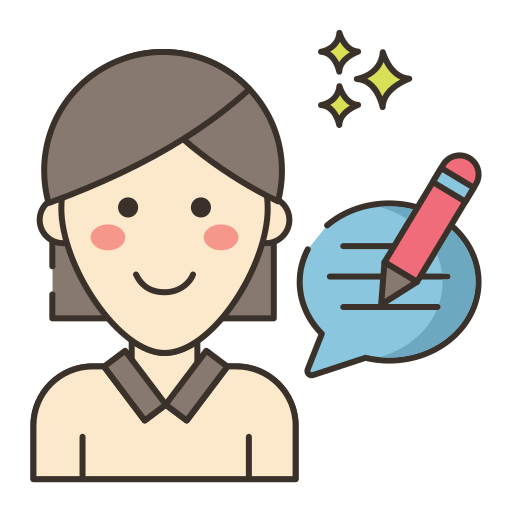 Blogger Flaticons Lineal Color icon