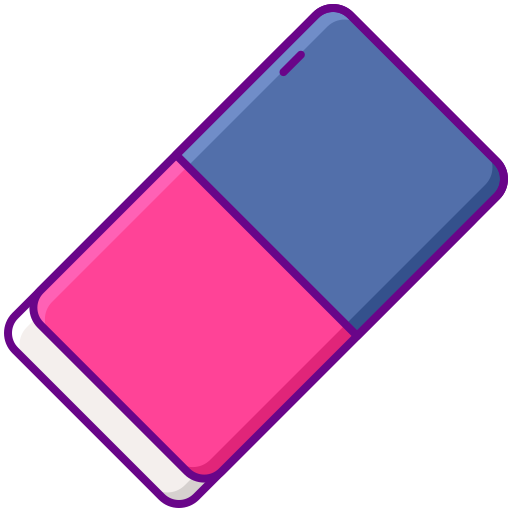 Goma de borrar Flaticons Lineal Color icono