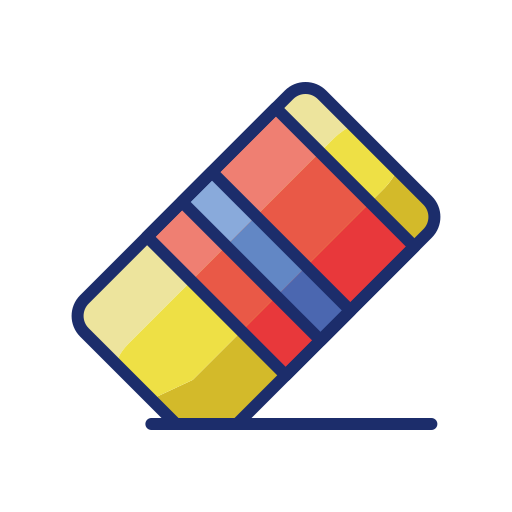 Eraser Flaticons Lineal Color icon