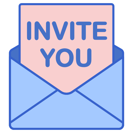 Invitation Flaticons Lineal Color icon