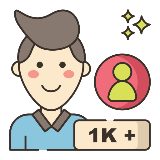 Macro influencer Flaticons Lineal Color icon