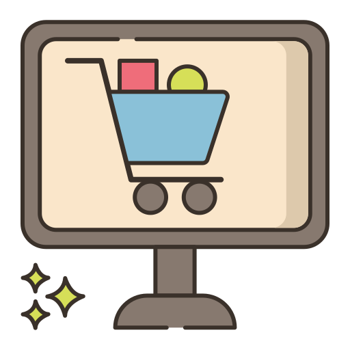 온라인 쇼핑 Flaticons Lineal Color icon