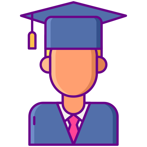 Student Flaticons Lineal Color icon