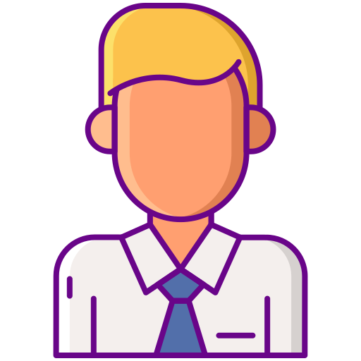 student Flaticons Lineal Color icon