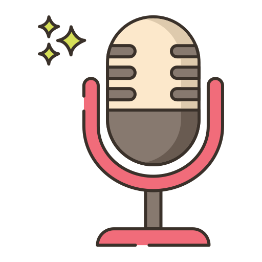 podcast Flaticons Lineal Color ikona