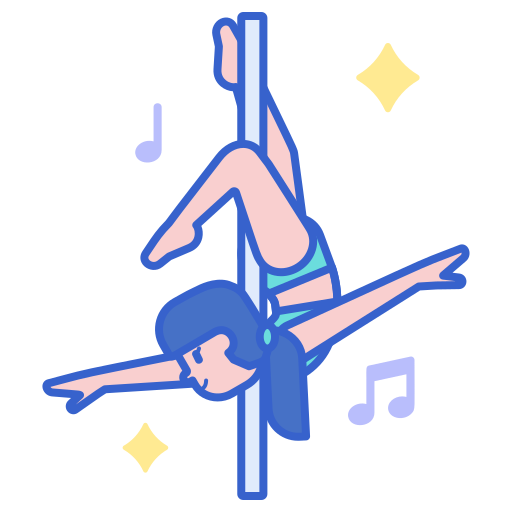 pole dance Flaticons Lineal Color Icône