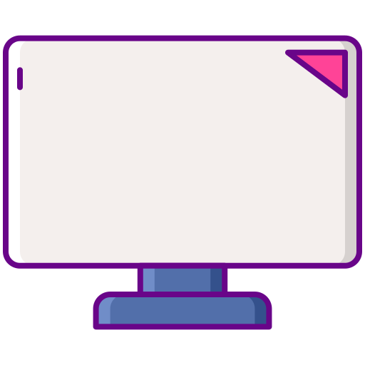 Monitor Flaticons Lineal Color Ícone