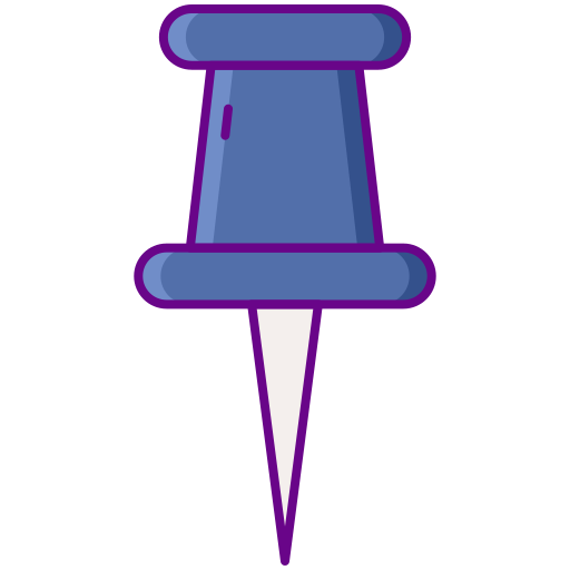 プッシュピン Flaticons Lineal Color icon