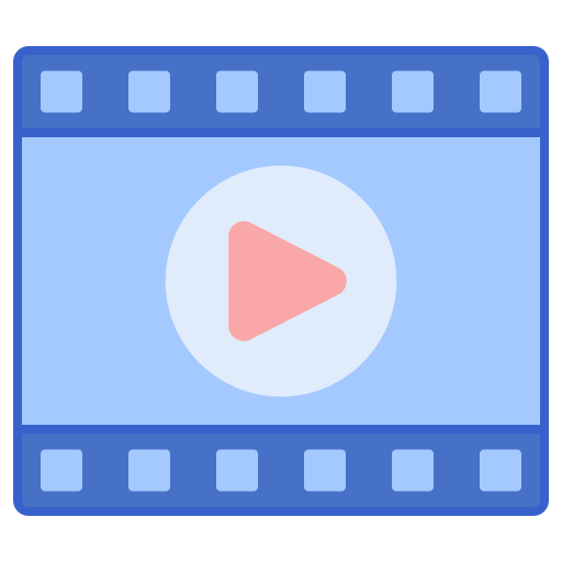video Flaticons Lineal Color icon