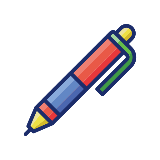 długopis Flaticons Lineal Color ikona