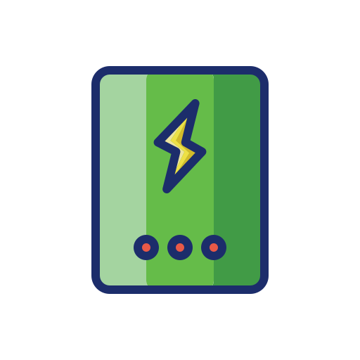 Banco de energía Flaticons Lineal Color icono