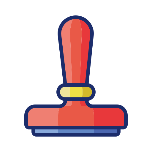 Sello de goma Flaticons Lineal Color icono