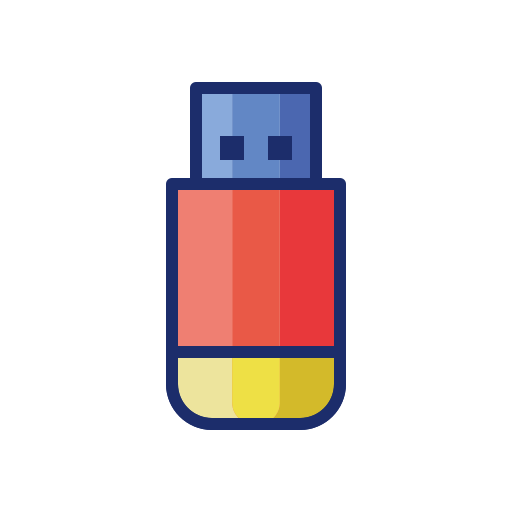 Flash drive Flaticons Lineal Color icon